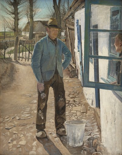 A régi ház meszelése alkotó: Laurits Andersen Ring