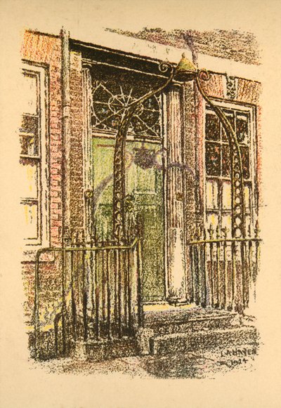 Queen Annes Gate, London, 1924. alkotó: L. A. Hayes