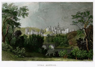 Alnwick kastély, Northumberland, 18-19. század. alkotó: L Kunstvortag