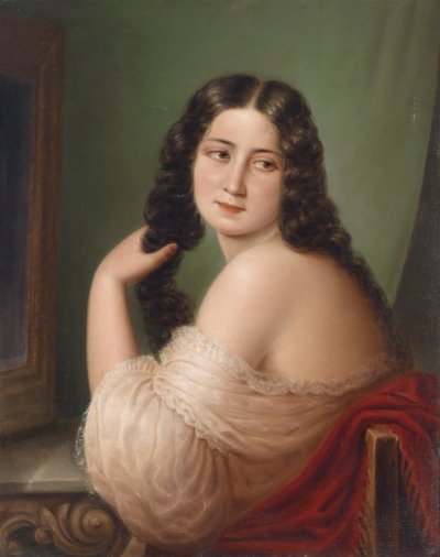 A WC-nél alkotó: L. Pargani