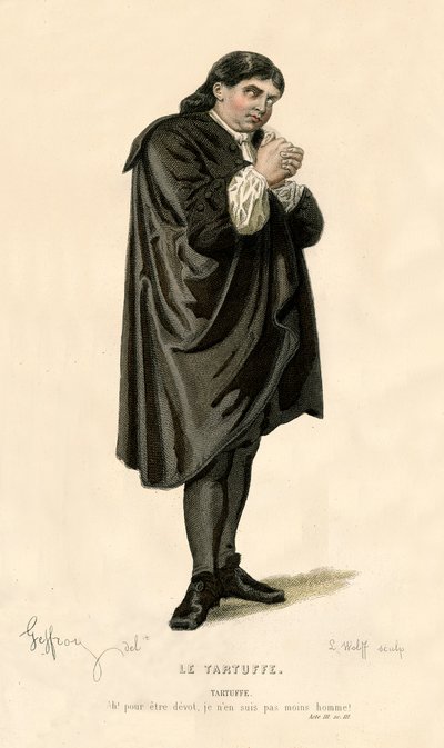 Tartuffe, 1868. alkotó: L. Wolff