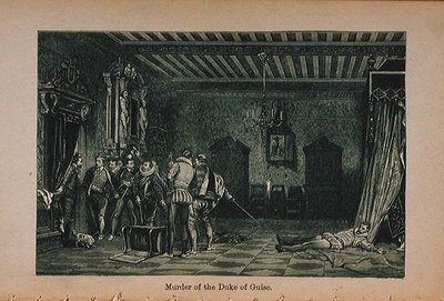 Guise hercegének meggyilkolása (1549-88) 1899-ben megjelent Little Arthurs, Franciaország története: a legrégibb időktől a második birodalom bukásáig című illusztrációja. alkotó: Lady M. Chalcott