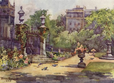 A belső templomkert (színes litó) alkotó: Lady Victoria Marjorie Harriet Manners