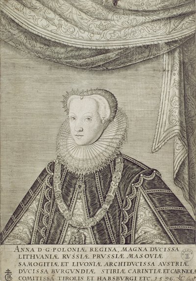 Habsburg Anna (1573-98) Lengyelország királynője, 1596 alkotó: Lambert Cornelis