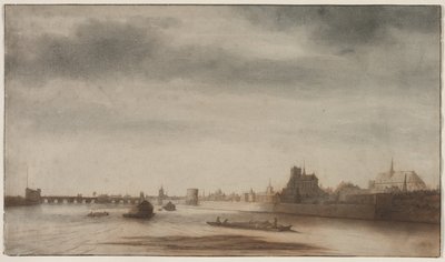 Kilátás Orléansra a Loire felől alkotó: Lambert Doomer