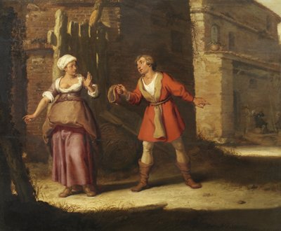 Abigail és Nábál alkotó: Lambert Jacobsz.
