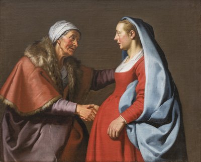 A látogatás (olaj, vászon) alkotó: Lambert Jacobsz or Jacobs