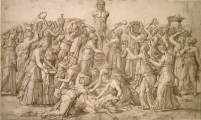 Áldozat Priapusnak, 1540 alkotó: Lambert Lombard