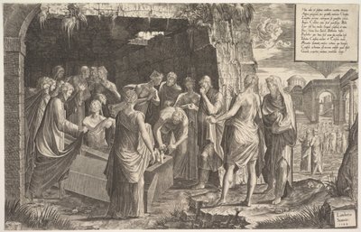 Lázár feltámasztása, 1544. alkotó: Lambert Suavius