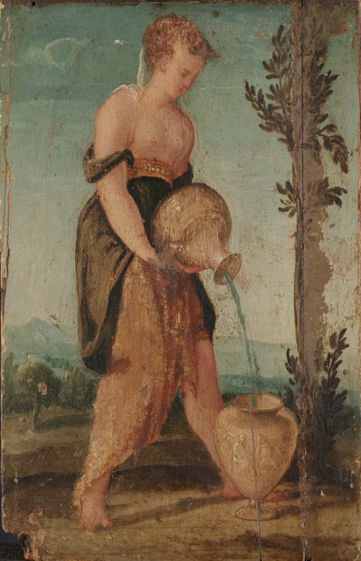 Nő vizes kancsóval alkotó: Lambert Sustris (circle of)
