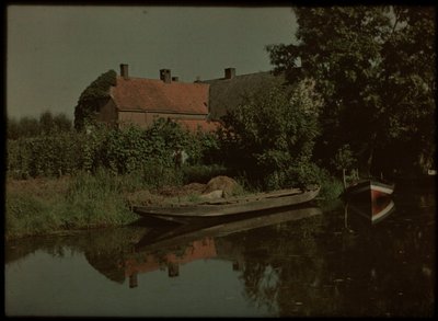 Blikkenburgervaart, Zeist, csónakokkal és farmgal (és esetleg Willem Emelaar Sr-vel) alkotó: Lambertus Hendrik van Berk