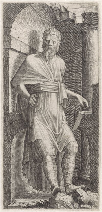 Bartholomew apostol Krisztus, a tizenkét apostol és Pál (sorozat címe) alkotó: Lambertus Suavius