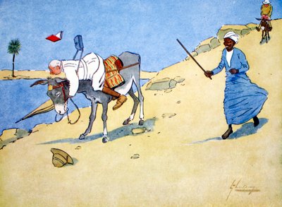 „Megállóhely a Níluson”, 1908. alkotó: Lance Thackeray