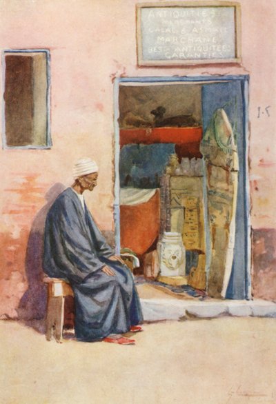 Egyiptom népe: Baia Antikat (színes litográfia) alkotó: Lance Thackeray