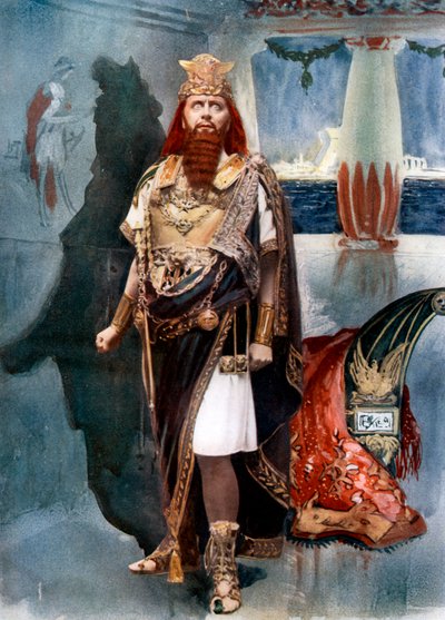 Herbert Beerbohm Tree in Herod, um 1902 von Langfier Photo