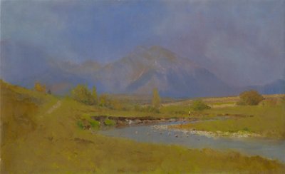 Podtatranská táj tavaszi eső után, 1878-79 alkotó: Laszlo Mednyanszky
