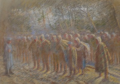 A hadifoglyok, 1914. alkotó: Laszlo Mednyanszky