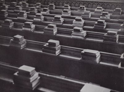 Könyvek Chapelben, Etonban (f/w fotó) alkotó: Laszlo Moholy-Nagy