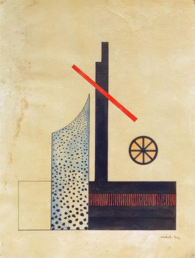 Összetétel kerékkel alkotó: Laszlo Moholy-Nagy
