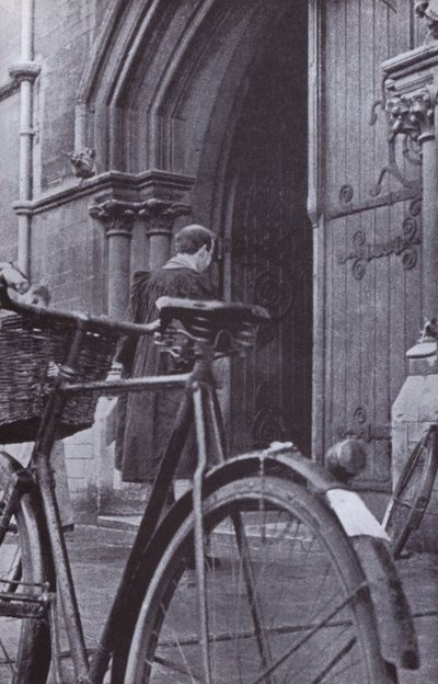 Az Oxfordi Egyetem jelenete (fekete-fehér fotó) alkotó: Laszlo Moholy-Nagy
