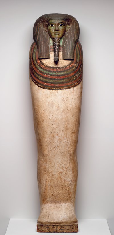 Horankh koporsója, Kr.e. 700 körül (fa, gesso, festék, obszidián, kalcit és bronz) alkotó: Late Period Egyptian