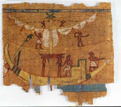 Felszállás a folyón (papirusz) alkotó: Late Period Egyptian