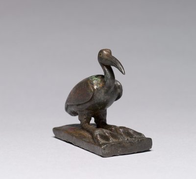 Ibis, ie 664-30 (bronz, tömör öntvény, aranyban gazdag betétekkel) alkotó: Late Period Egyptian