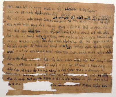 Arám nyelvű házassági okirat, ie 449. július 3. (tinta a papiruszon) alkotó: Late Period Egyptian