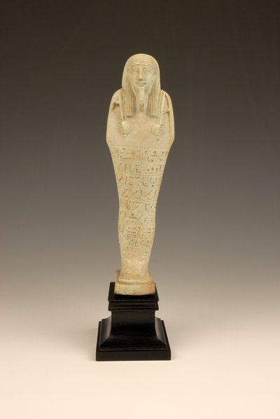 Imhotep Shabti, ie 380-342 (fajansz és zöld máz) alkotó: Late Period Egyptian