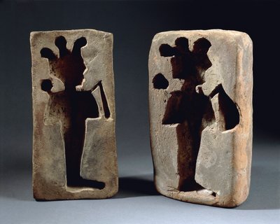 Két Osiris figura forma, Abydosból alkotó: Late Period Egyptian
