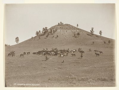 Dolgozni egy kis csomót a dombok között, c. 1900. alkotó: Laton Alton Huffman