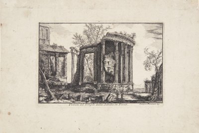 Sibylla templom Tivoliban alkotó: Laura Piranesi