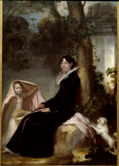 Madame Junot, Abrantes hercegnőjének portréja lányával, Valentine-nal Laure Permon (1784-1838), Junot tábornok és francia regényíró felesége portréja. Domenico Pellegrini (1759-1840) festménye Dim. 1,45 x 2,35 m Bordeaux. Szépművészeti Múzeum alkotó: Laure Junot Abrantes