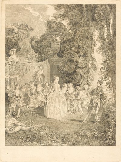 Velencei ételek alkotó: Laurent Cars after Antoine Watteau