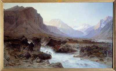 La Berarde Oisansban. Laurent Guétal (1841-1892) festménye alkotó: Laurent Guétal