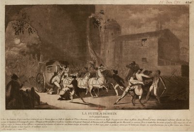 Repülés Varennesbe Repülés Varennesbe, 1791. alkotó: Laurent Guyot