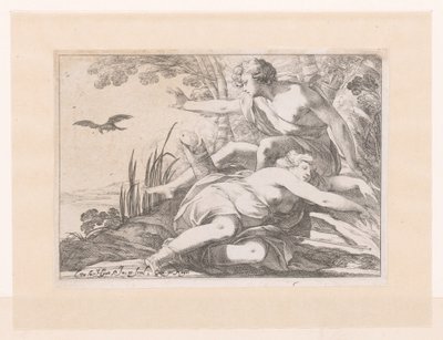Apollo en Coronis alkotó: Laurent de La Hire