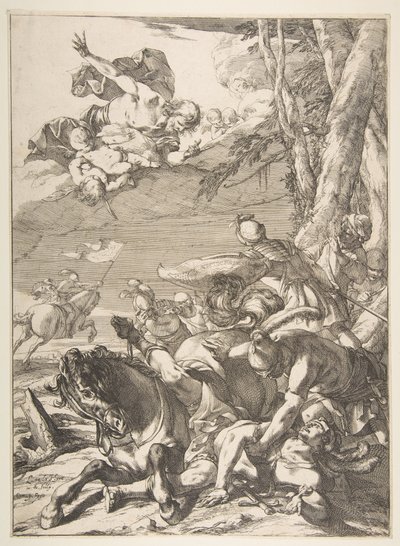 Szent Pál megtérése, kb. 1637. alkotó: Laurent de la Hyre