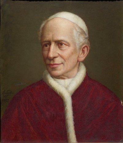XIII. Leó pápa portréja 1810-1903, 1892. alkotó: Laurenz Schäfer