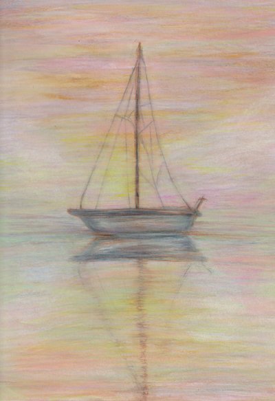 P-Town , 2025 (színes ceruza, tónusos papír) alkotó: Laurie Michaels