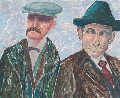Sacco  Vanzetti, 2019 körül (akril, vászon) alkotó: Laurie Michaels