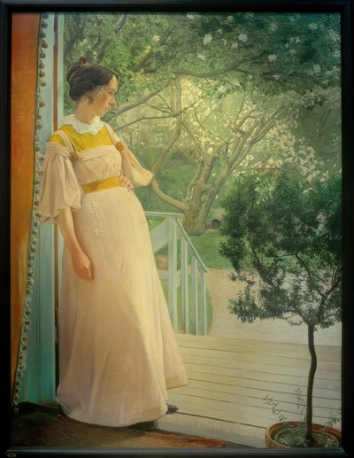 A veranda ajtaján alkotó: Laurits Andersen Ring