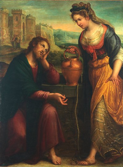 Krisztus és a szamaritánus asszony, 1607. alkotó: Lavinia Fontana