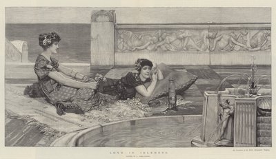 Liebe in Müßiggang von Lawrence Alma Tadema