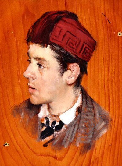 Sir Herbert Thompson, Bart., 1877 körül (olaj, panel) alkotó: Lawrence Alma Tadema
