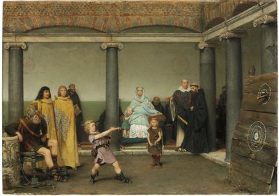 Clotilde és Clovis gyermekeinek nevelése, 1868 alkotó: Lawrence Alma Tadema