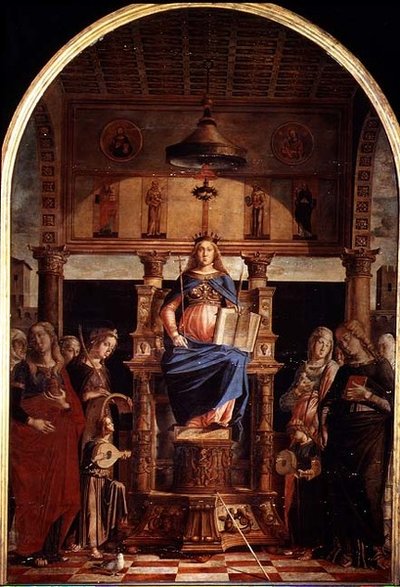 Santa Veneranda oltárkép (panel) alkotó: Lazzaro Bastiani