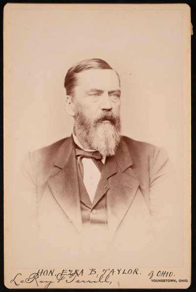 Ezra Booth Taylor portréja 1823-1912, 1896 előtt. alkotó: Le Roy and Terrill