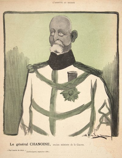 Chanoine tábornok, volt hadügyminiszter, illusztráció a „L