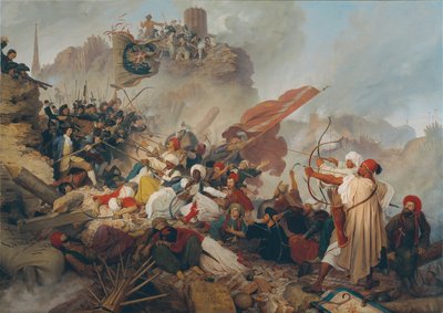 A törökök vihara az Oroszlánbástyán alkotó: Leander Russ